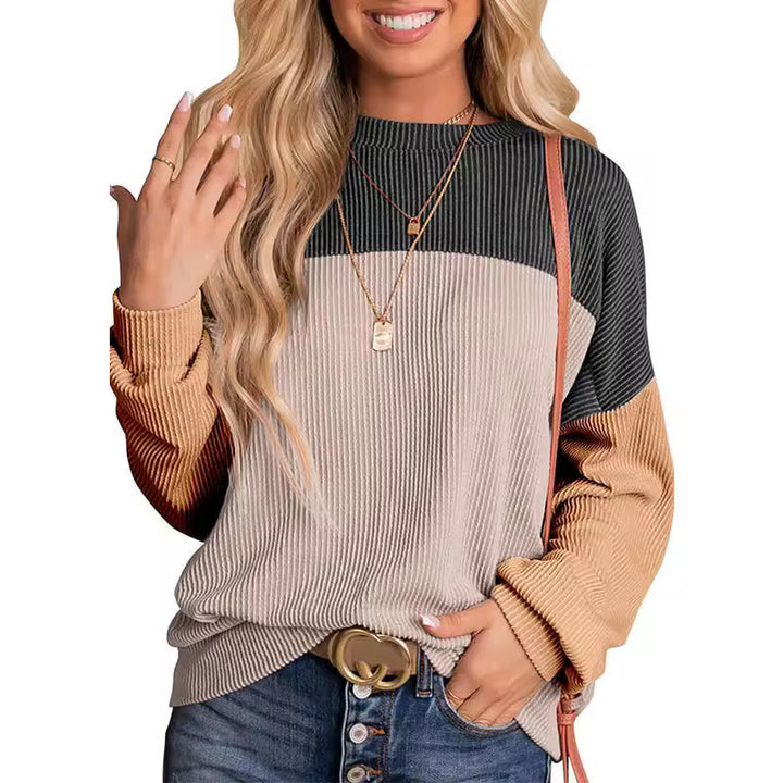 Maglione donna morbido a maglia, perfetto per abbigliamento casual e comfort quotidiano.