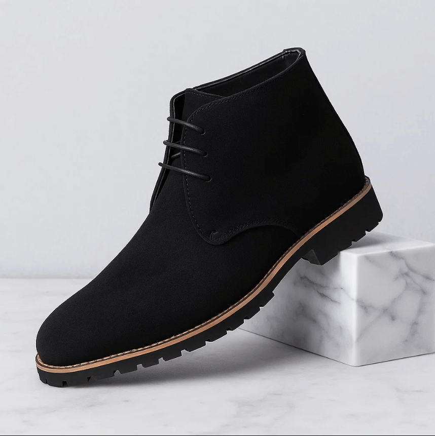 Eleganti stivali uomo high-top, ideali per chi cerca comfort, stile e aderenza in ogni calzatura maschile.