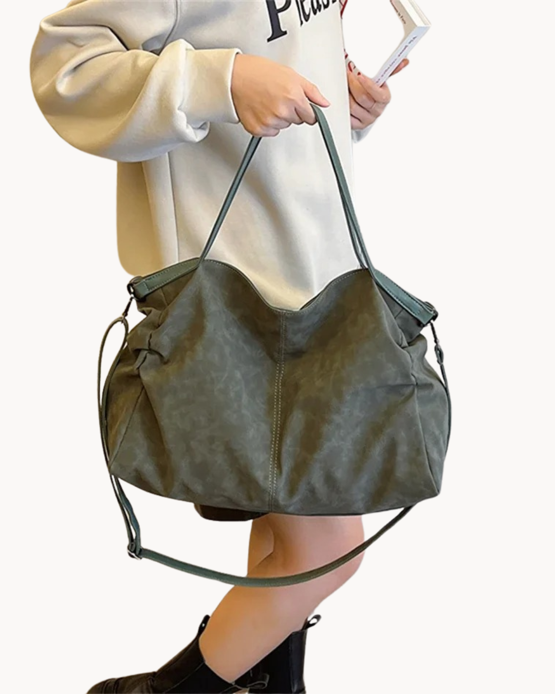 Borsa tote grande da donna in pelle, stile versatile per uso quotidiano e lavoro, elegante e pratica.