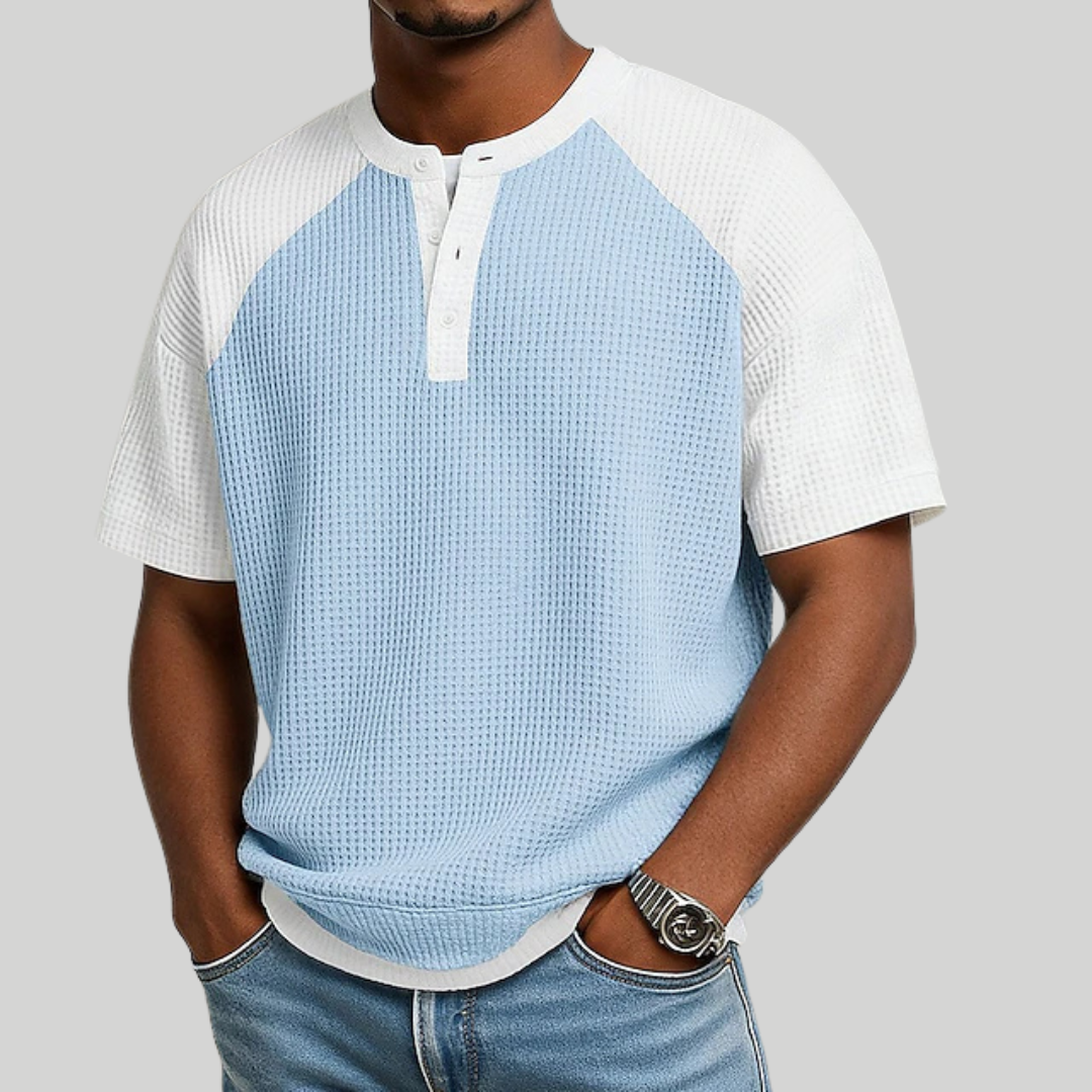 Polo uomo vintage a maniche corte, stile classico, perfetta per outfit casual estivi. Disponibile in vari colori.