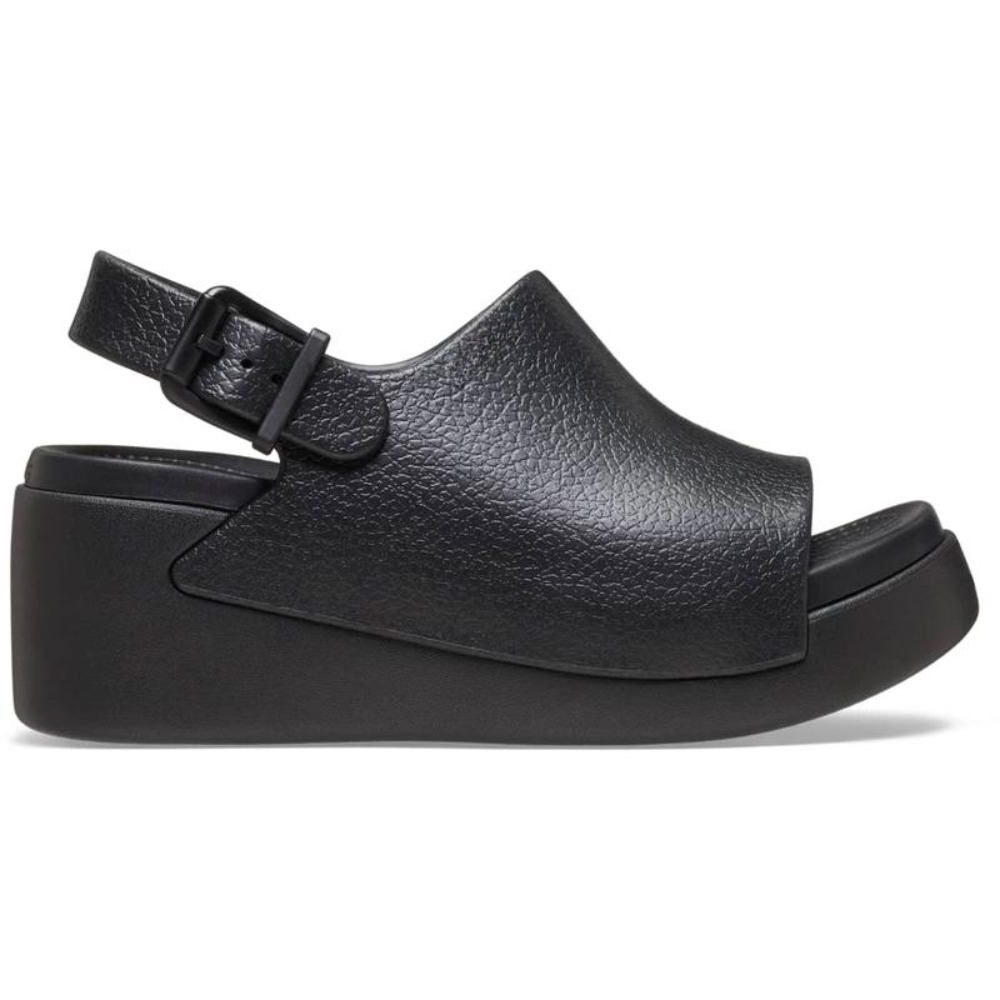 Sandali donna con plateau e zeppa slingback, perfetti per un look estivo elegante e comodo.