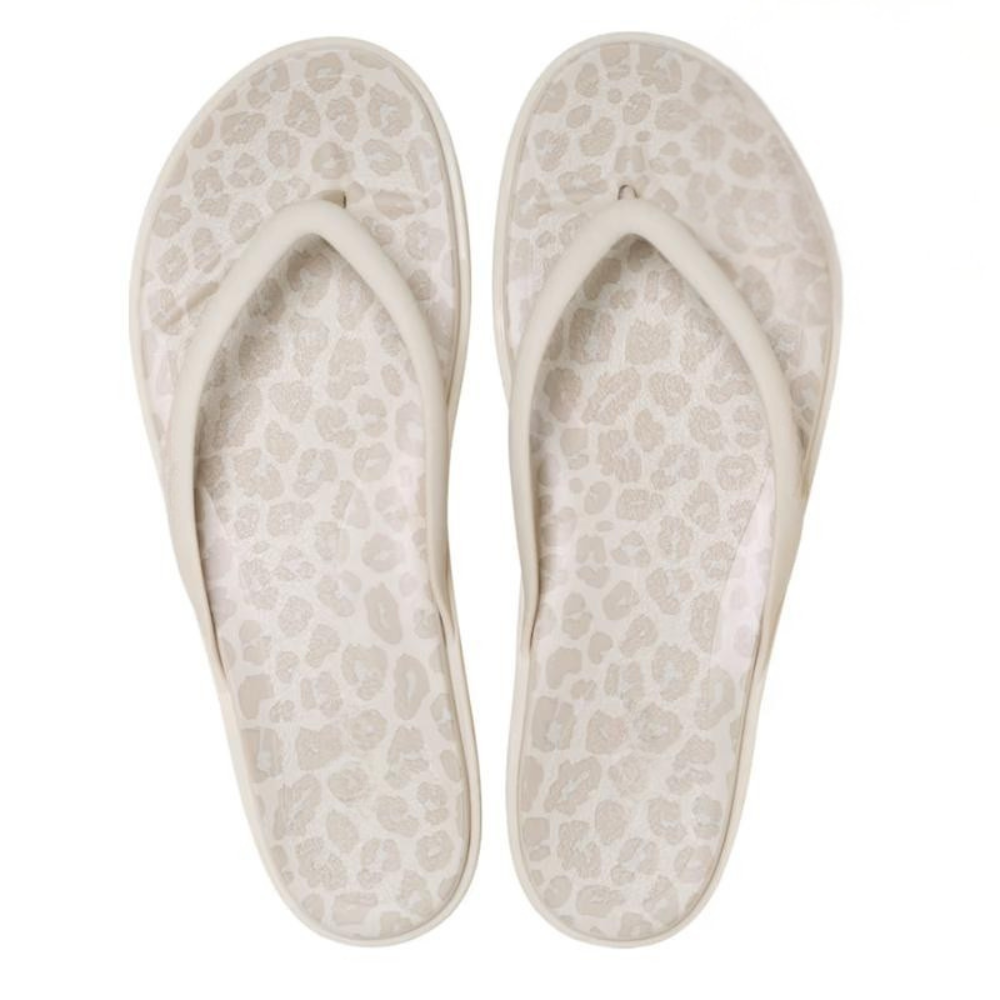 Infradito donna Miami leopardate, edizione limitata. Scarpe estive casual per la spiaggia.
