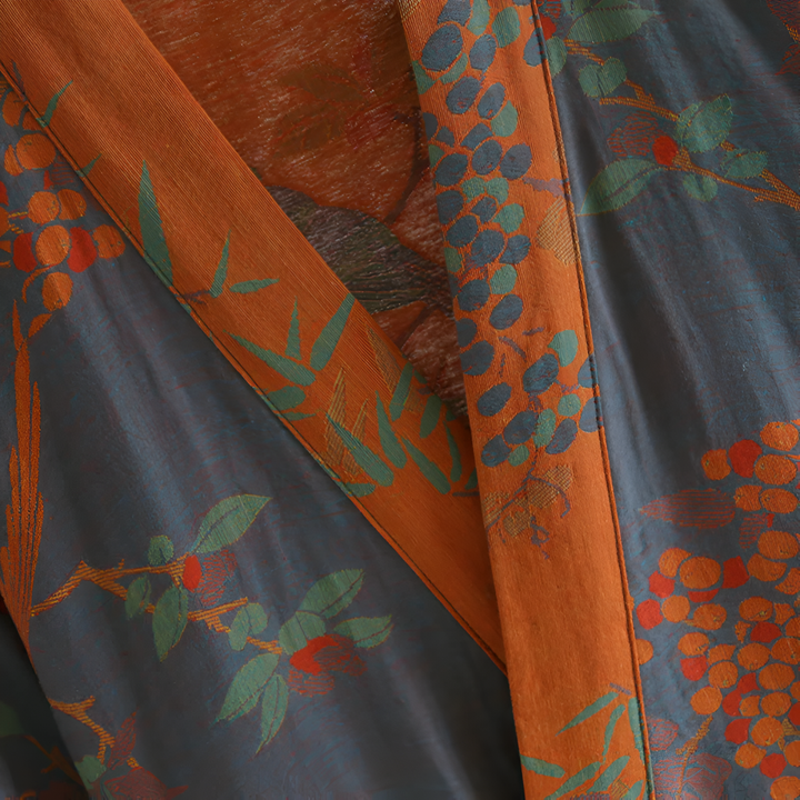 Kimono accappatoio unisex retrò in cotone nido d'ape, ideale per spiaggia, piscina o momenti di relax.