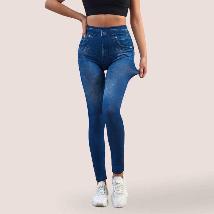 Jeans donna modellanti elasticizzati slim fit, perfetti per comfort e stile quotidiano.