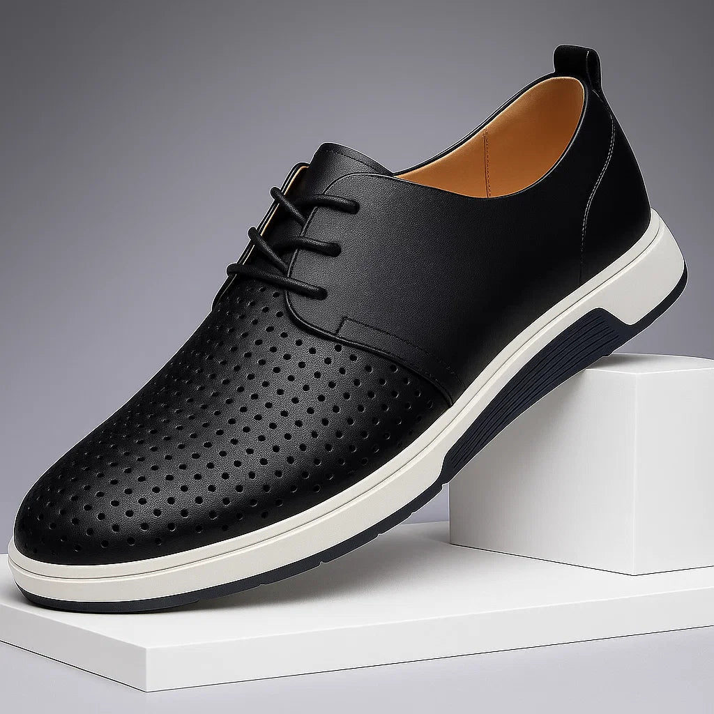 Scarpe mocassino uomo slip-on, eleganti e versatili, con suola antiscivolo, per look casual o formali.