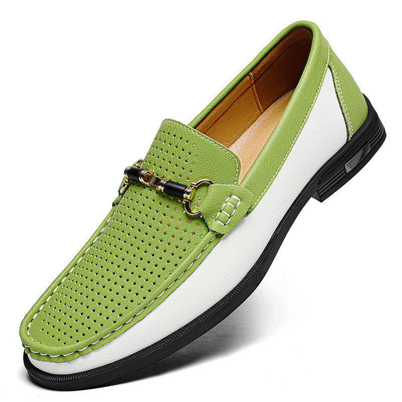 Mocassini uomo confortevoli per taglie grandi, calzature casual traspiranti.