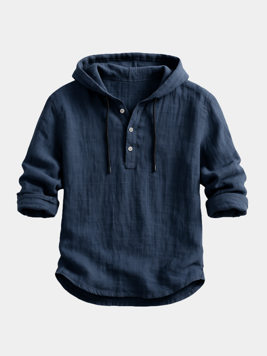 Felpa con cappuccio uomo grigia, stile casual elegante. Perfetta per comfort quotidiano e moda streetwear versatile.