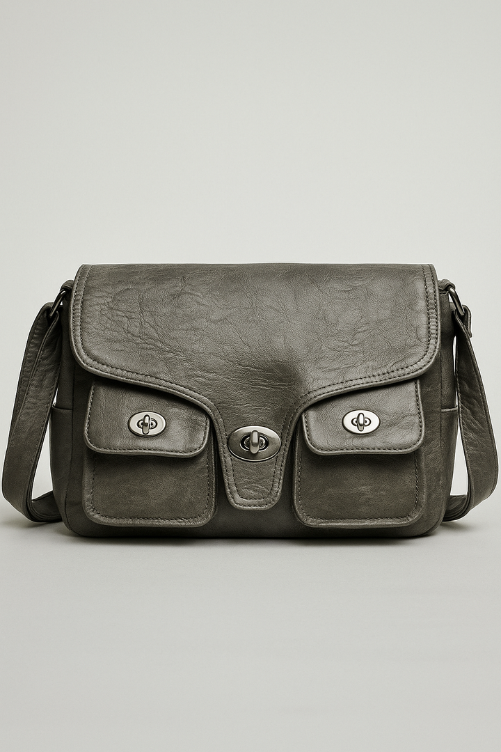 Borsa a tracolla compatta donna, multicolore vivace, con tracolla regolabile per massimo comfort e stile.