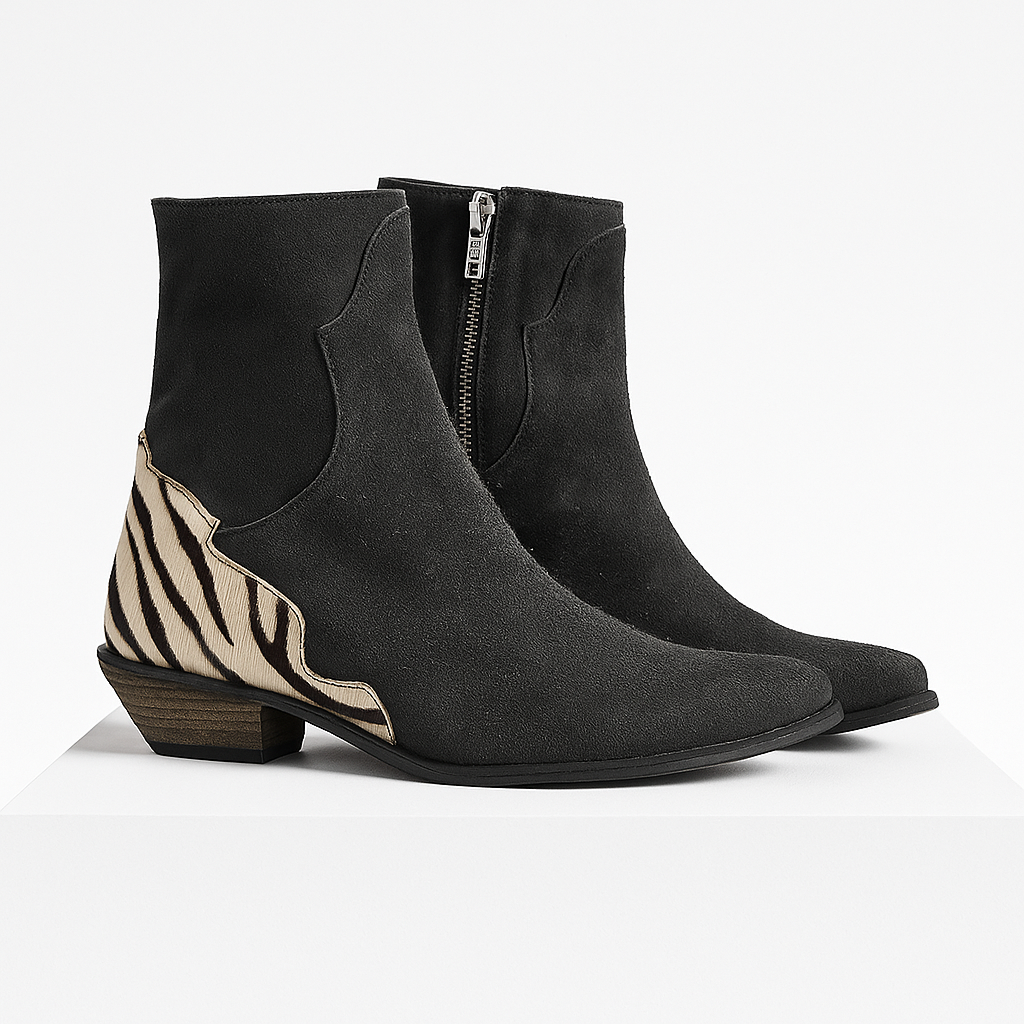 Stivaletti a blocco donna eleganti con tacco basso. Moda invernale e comfort assicurato per ogni giorno.