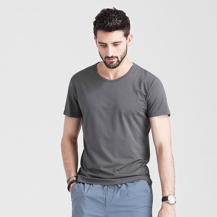 T-shirt uomo manica corta ad asciugatura rapida, tessuto leggero e traspirante, ideale per l'estate.