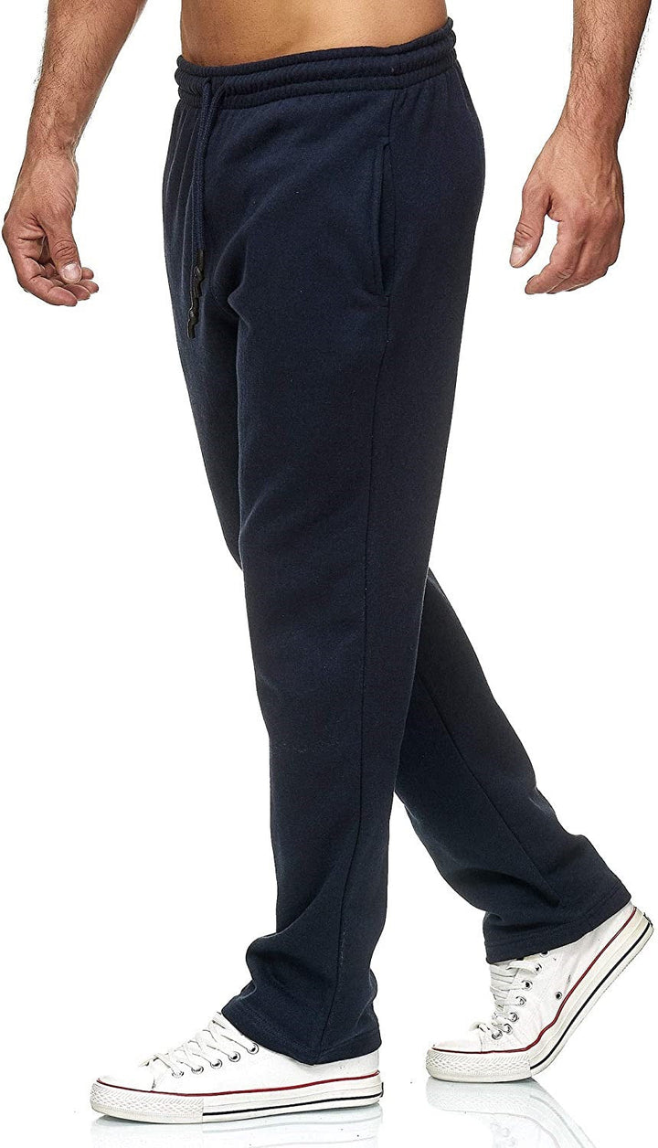 Pantaloni casual uomo, gamba dritta, ideali per streetwear, relax e un look moderno e confortevole.