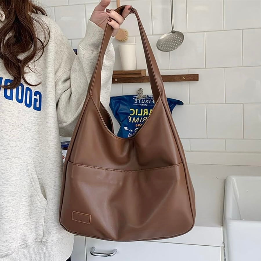 Borsa a tracolla in pelle di alta qualità per donna, spaziosa e duratura, stile chic.
