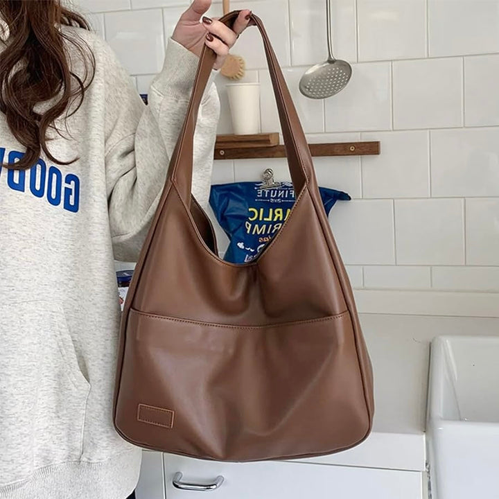 Borsa a tracolla in pelle di alta qualità per donna, spaziosa e duratura, stile chic.