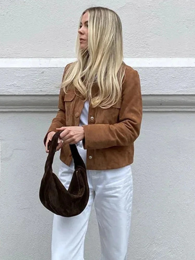 Giacca donna versatile ed elegante, capospalla perfetto per primavera/autunno, ideale per moda femminile chic e casual.