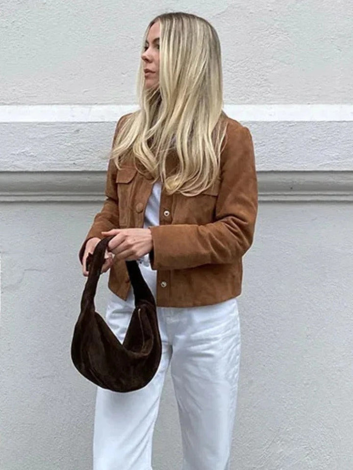 Giacca donna versatile ed elegante, capospalla perfetto per primavera/autunno, ideale per moda femminile chic e casual.