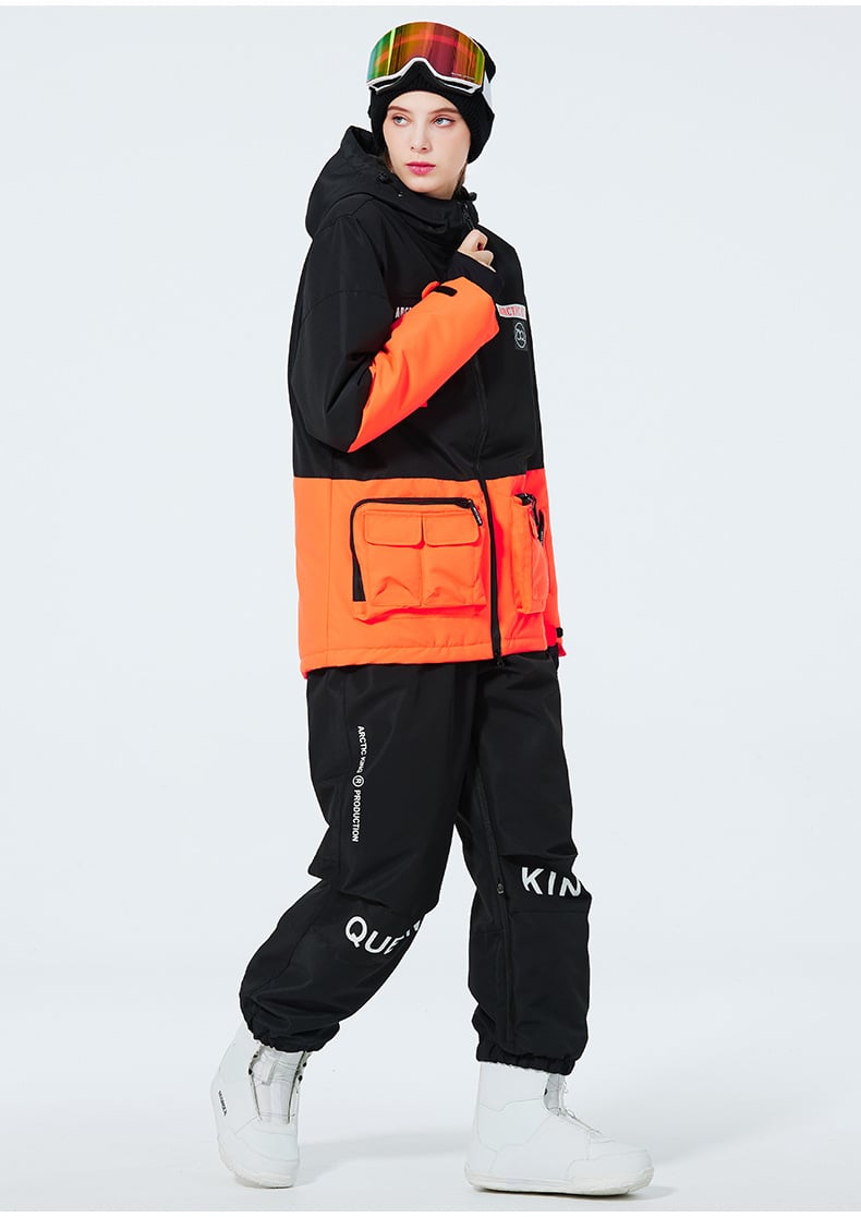 Tuta da snowboard uomo/donna impermeabile, per affrontare ogni condizione meteo.