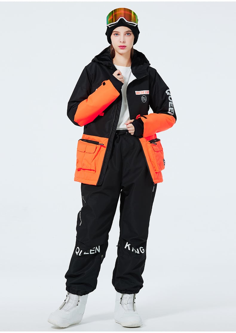 Set completo da sci per uomo, giacca e pantaloni isolanti e traspiranti.