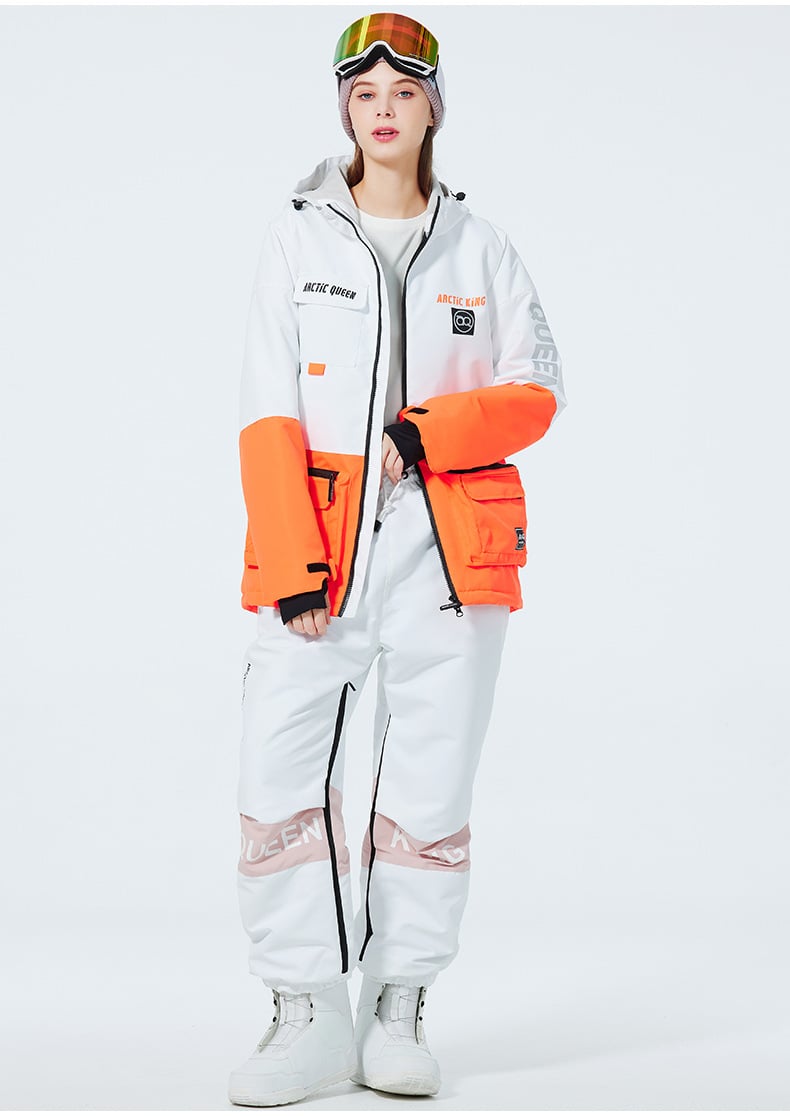 Tuta da neve donna, perfetta per sci alpino, comfort e calore garantiti.