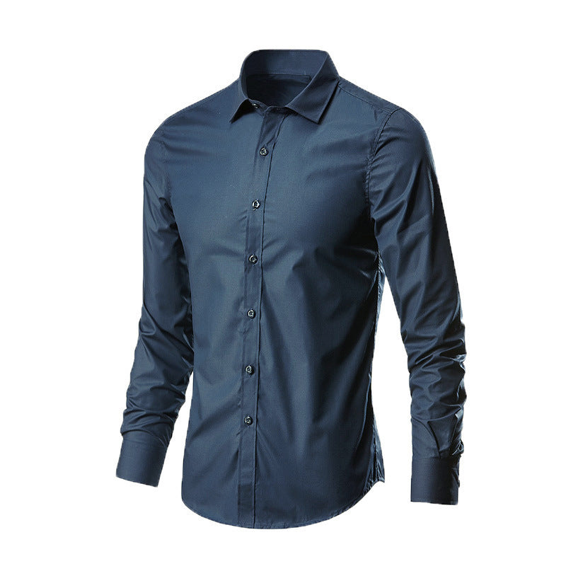 Camicia uomo per ufficio e business, senza stiro. Vestibilità slim fit, maniche lunghe, eleganza e praticità.