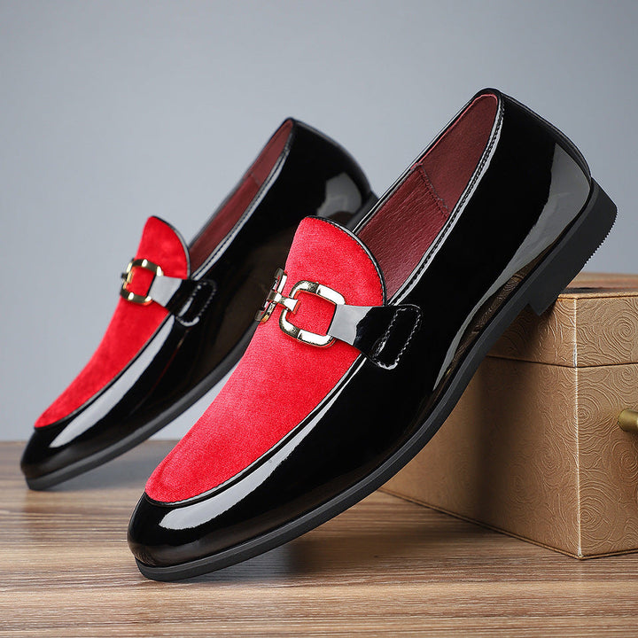 Scarpe uomo eleganti arancioni, perfette per un look casual o business. Punta affusolata.