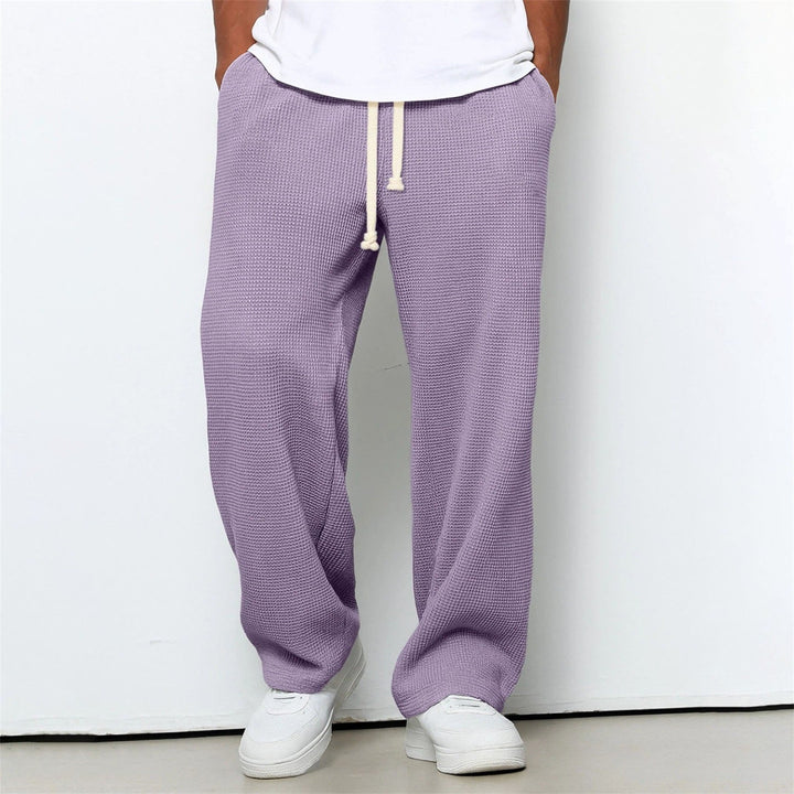Pantalone uomo comodo athleisure, ideale per viaggio e tempo libero. Gamba dritta, colori assortiti.