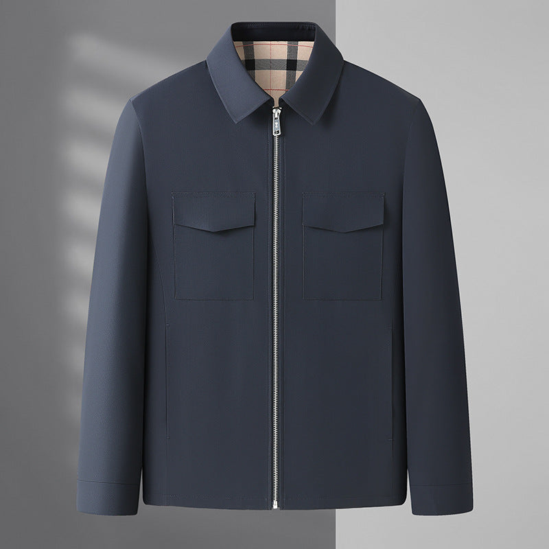 Giacca uomo elegante leggera per primavera e autunno, design versatile casual e formale, un must-have.
