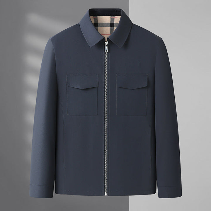 Giacca uomo elegante leggera per primavera e autunno, design versatile casual e formale, un must-have.