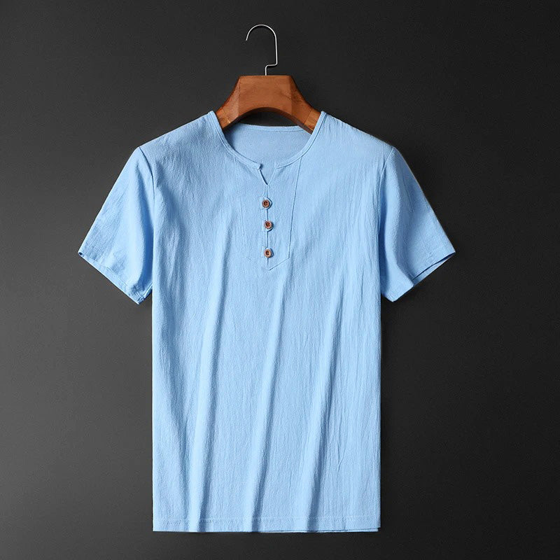 Maglietta uomo girocollo casual a maniche corte, per un comfort duraturo e uno stile versatile ogni giorno.