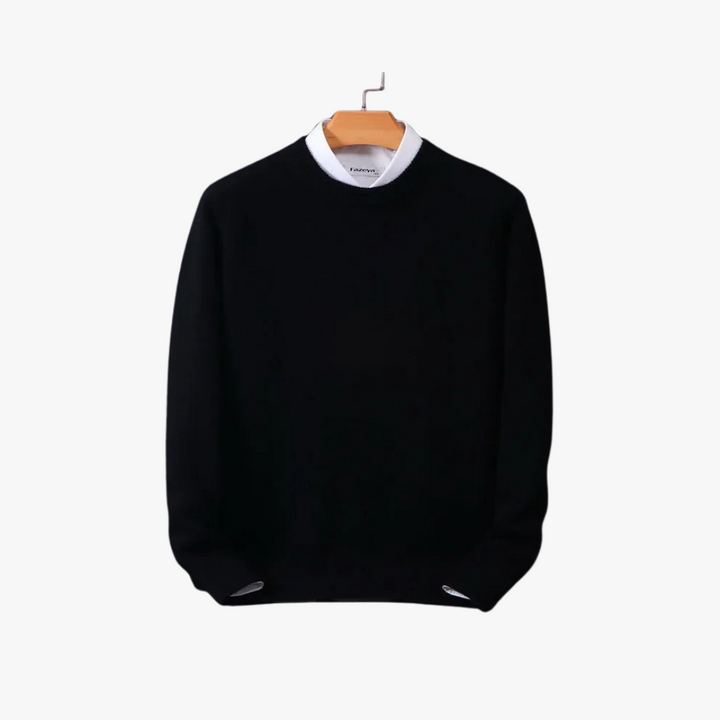 Comfort estremo con questo maglione uomo girocollo morbido, vestibilità ampia. Essenziale per l'inverno casual.