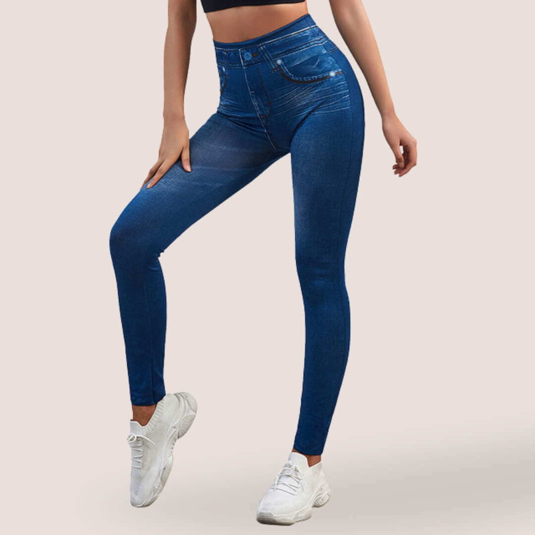 Jeans slim donna elasticizzati, versatili per outfit casual o eleganti, garantiscono comfort.