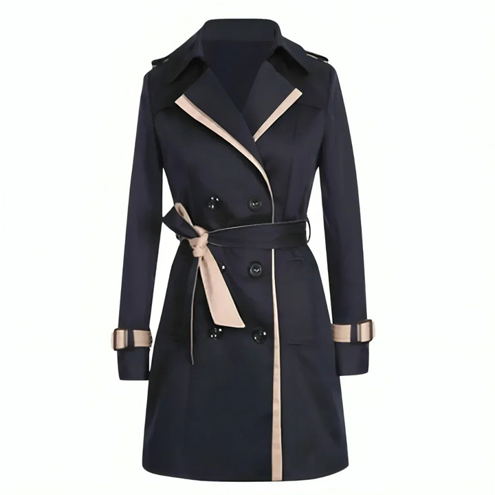 Trench coat donna lungo, stile casual chic, leggero e confortevole. Perfetto per outfit autunnali e primaverili.