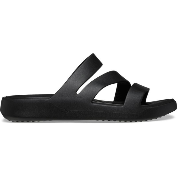 Dettaglio cinturini strappy dei sandali donna Vegas Gateway, neri. Look moderno e vestibilità comoda.