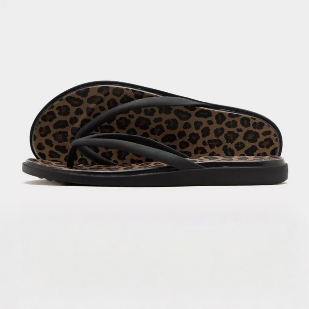 Sandali donna Miami con stampa leopardata, perfetti per la moda estiva e casual.