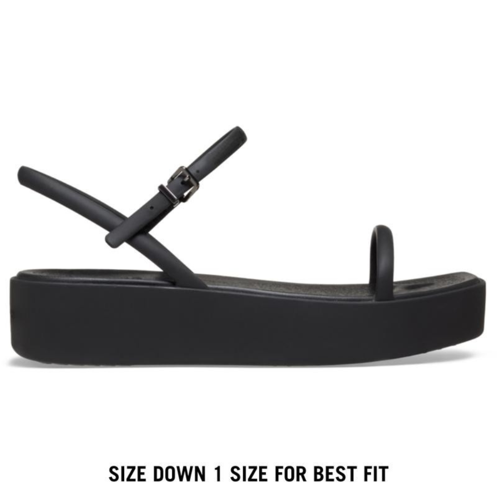 Eleganti sandali da donna con plateau slingback, perfetti per look casual e versatili.