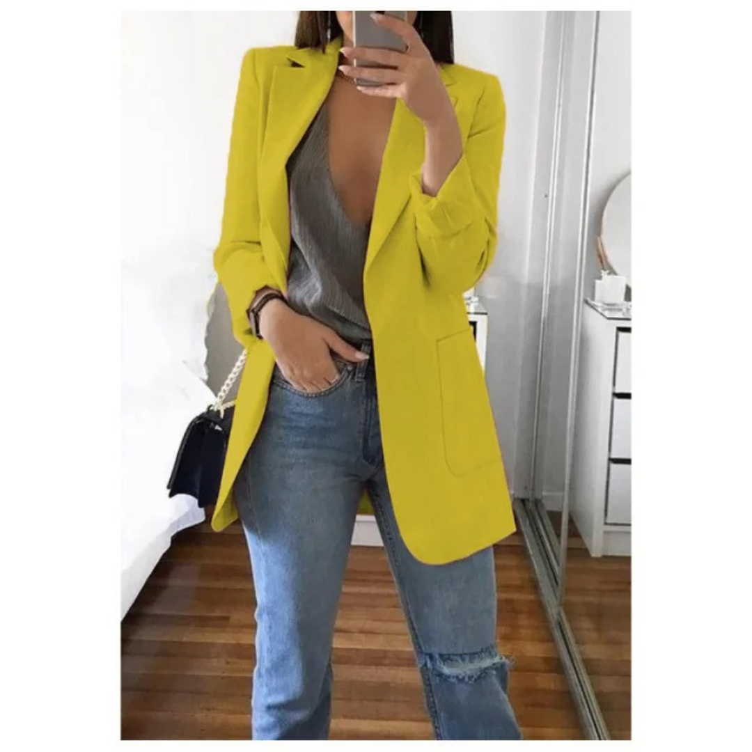 Giacca lunga donna versatile per outfit casual chic primaverili ed estivi.