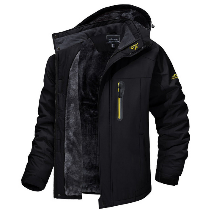 Moderna giacca uomo invernale, softshell impermeabile per massima protezione dal freddo e dallo stile.