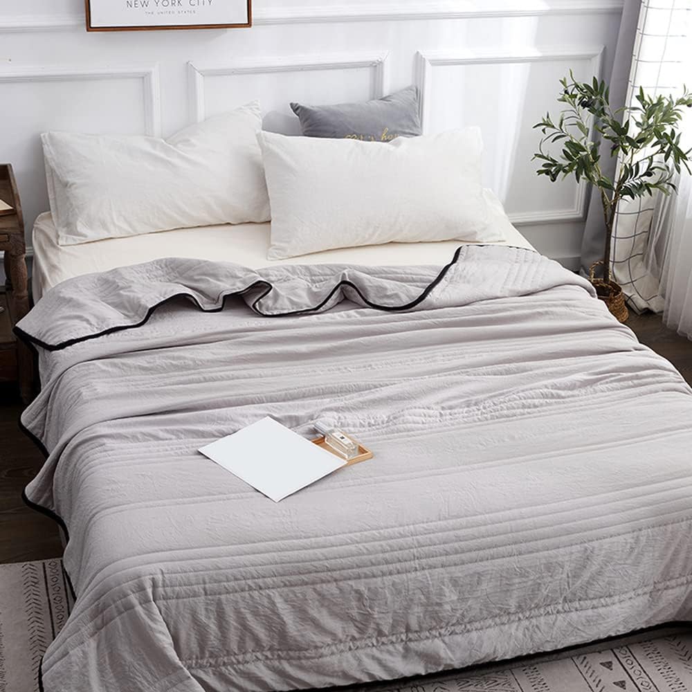 Coperta rinfrescante e ipoallergenica per letto, in microfibra leggera, per sonni freschi.