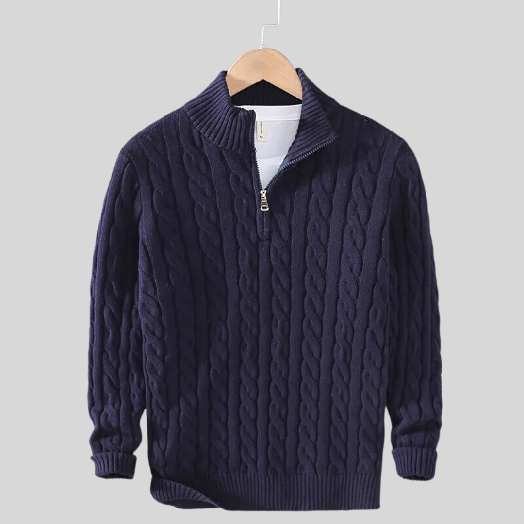 Comodo maglione leggero uomo, ideale per le fresche giornate autunnali, stile casual-elegante.