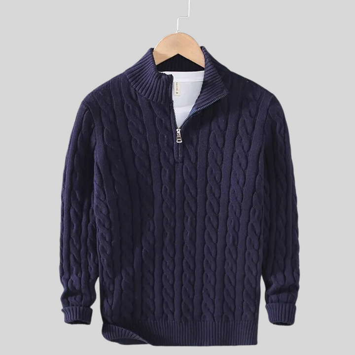 Comodo maglione leggero uomo, ideale per le fresche giornate autunnali, stile casual-elegante.