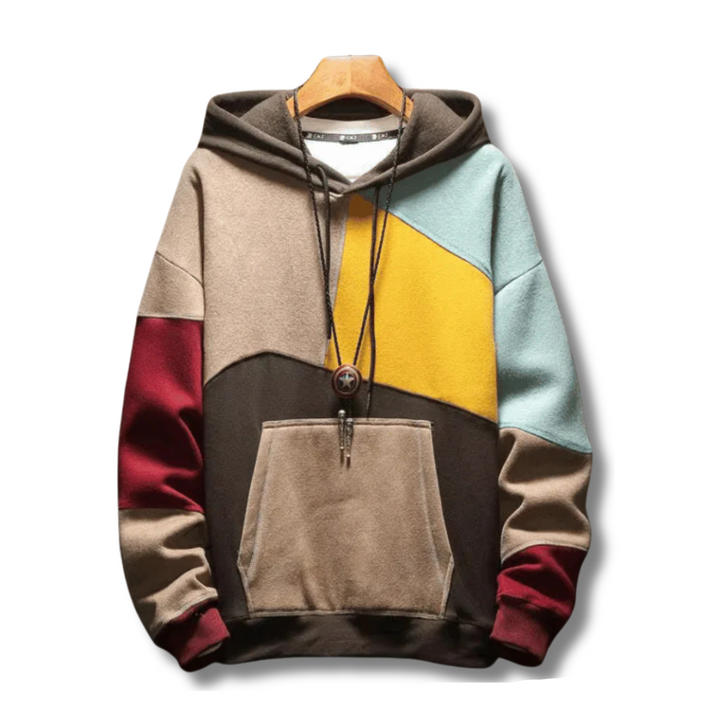 Felpa con cappuccio uomo moderna e confortevole, ideale per il look casual e sportivo dell'autunno.