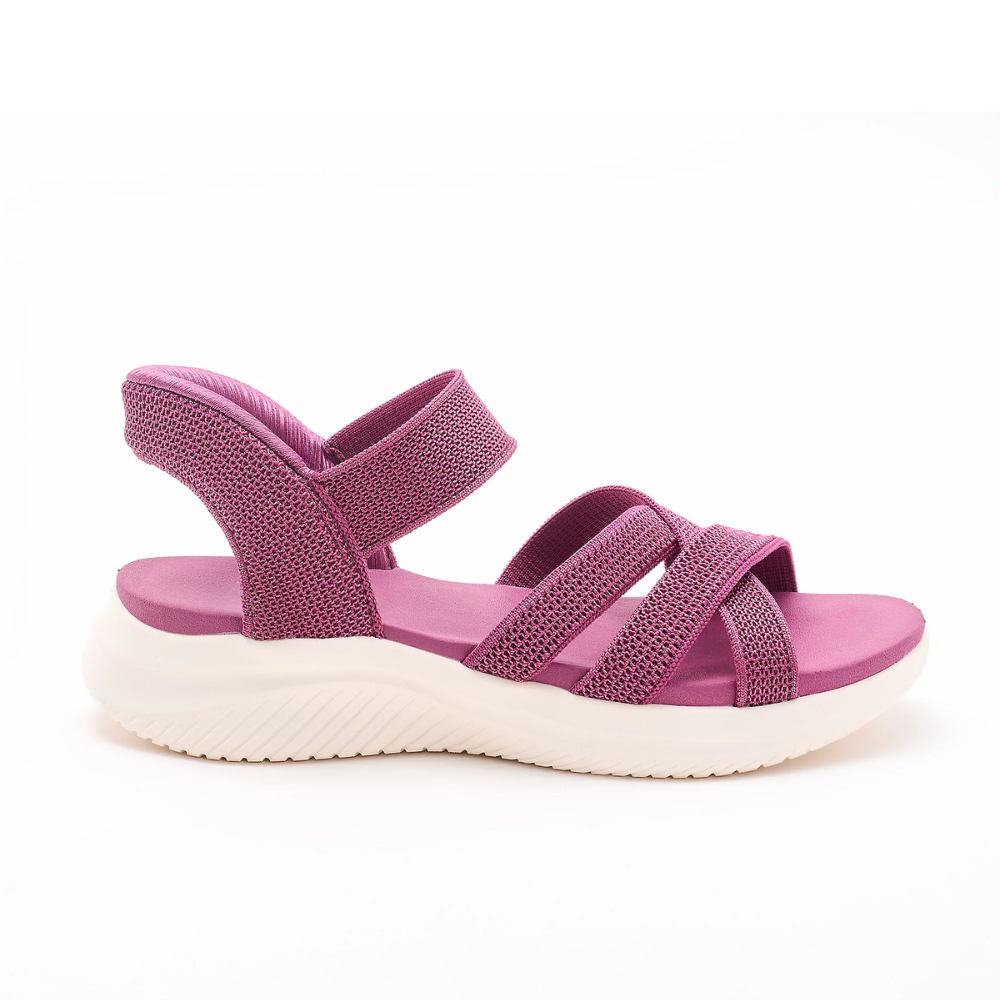 Sandali da donna Flessia con fasce incrociate, ideali per moda estiva casual e comoda.