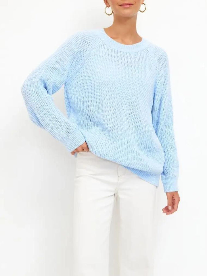 Maglione donna casual a maglia spessa, incredibilmente morbido e caldo, perfetto per relax.
