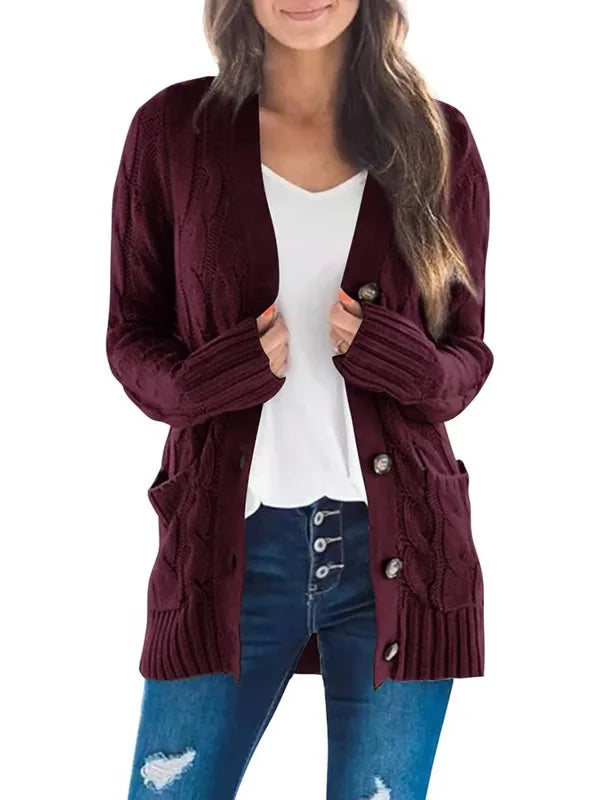 Maglia lunga donna con tasche. Ideale per strati e comfort, perfetta per moda autunno/inverno.