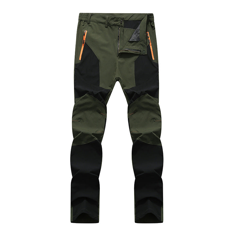 Pantaloni da escursionismo uomo impermeabili e antivento, per l'autunno. Comfort e libertà di movimento stretch.