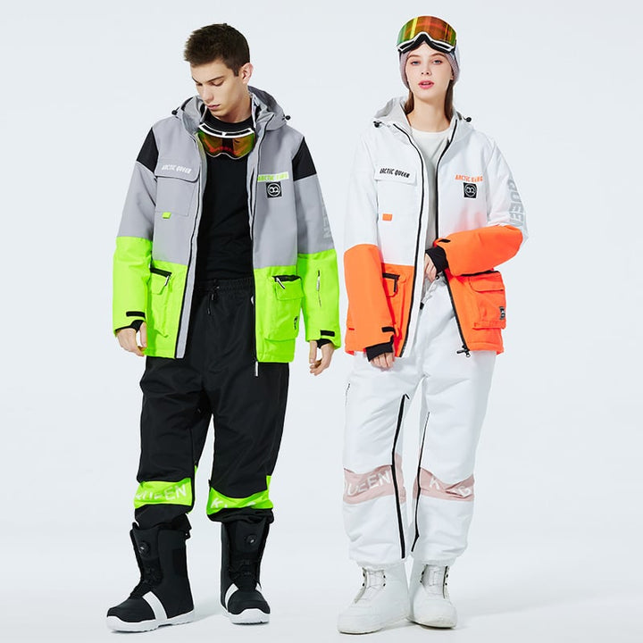 Completo neve versatile per sciatori e snowboarder, comfort e calore garantiti.