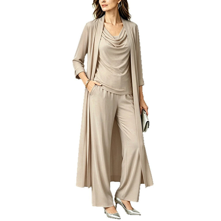 Pantaloni coordinati set donna 3 pezzi. Comodi e alla moda per abbigliamento casual quotidiano.