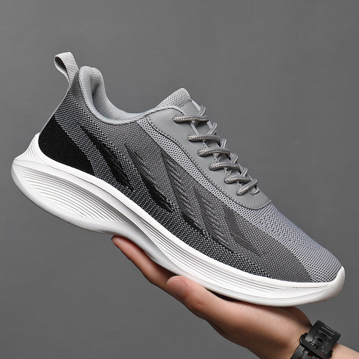 Sneakers uomo casual traspiranti, leggere e confortevoli per passeggio. Perfette per il quotidiano.