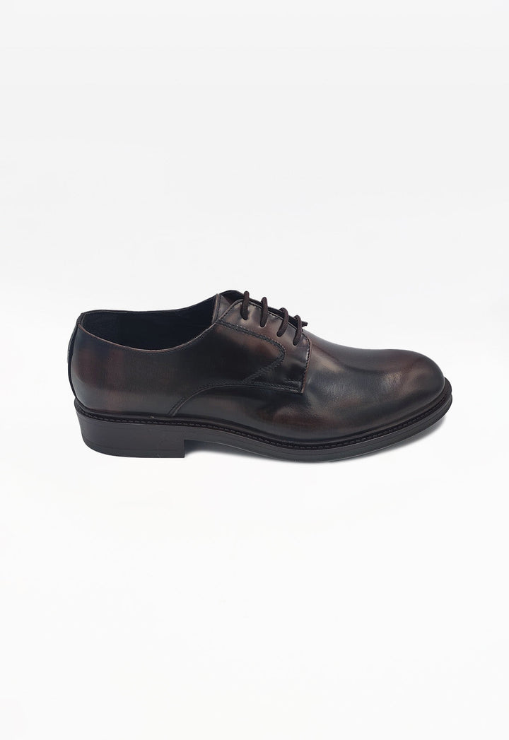 Scarpe uomo eleganti, stringate con effetto abraso. Calzature formali di qualità artigianale, comfort assicurato.
