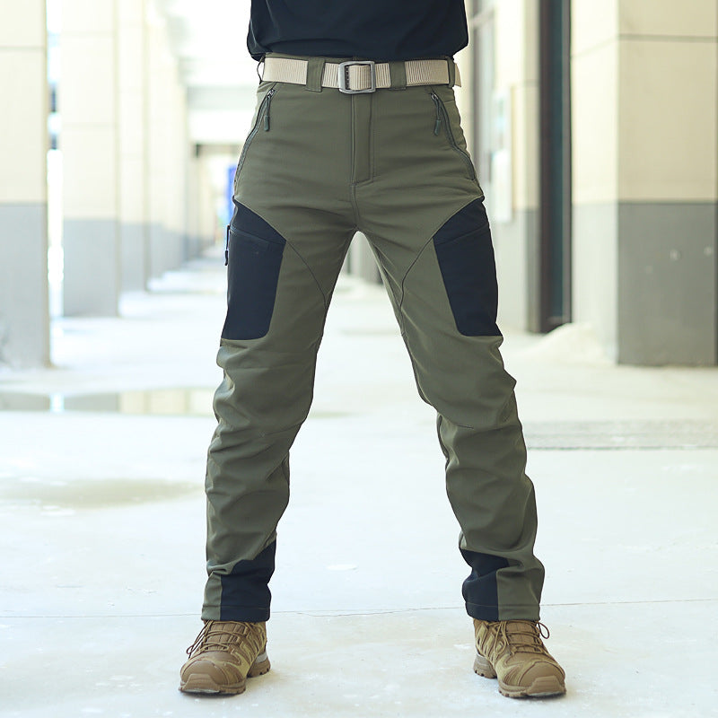 Pantaloni tattici cargo uomo neri, pratici per escursionismo, lavoro e attività outdoor. Confortevoli e robusti.