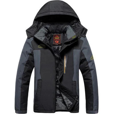 Giacca sci donna calda e impermeabile con cappuccio regolabile, perfetta per montagna e sport invernali. Abbigliamento neve.